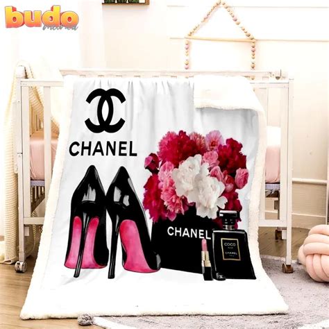 coco chanel fleece blanket|Coco Chanel Throw Blanket .